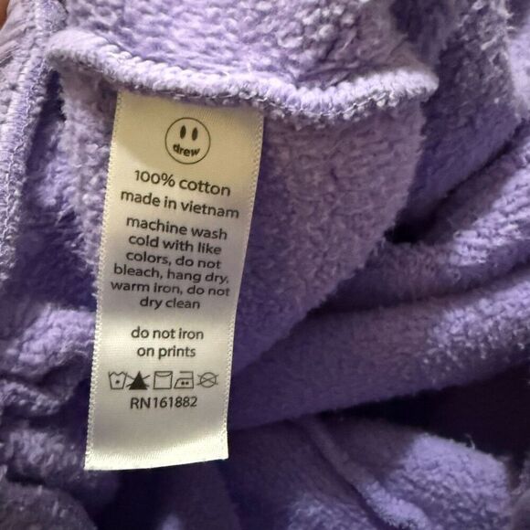 Drew House Purple Sweatpants & Sweatshirt size S/XS - Picture 9 of 9